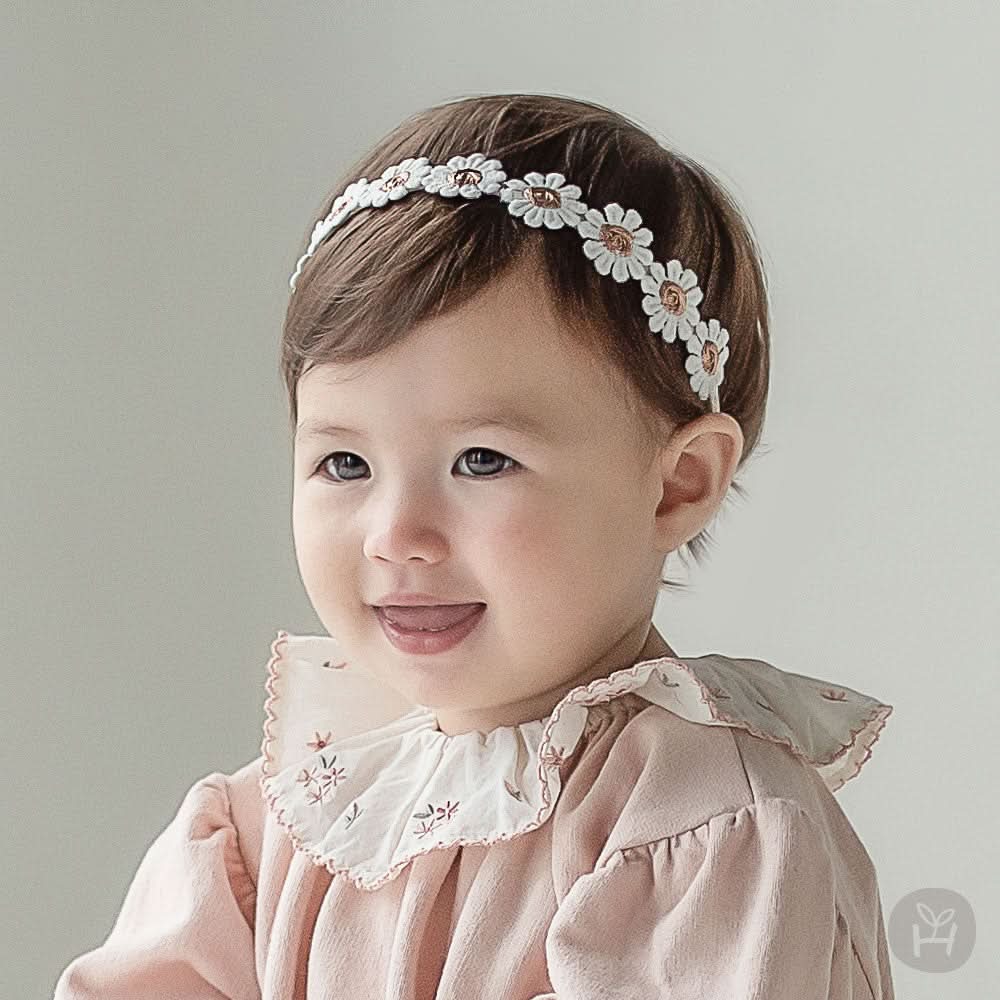 Baby Daisy Lace Headband (3 - 18m) kids outfit