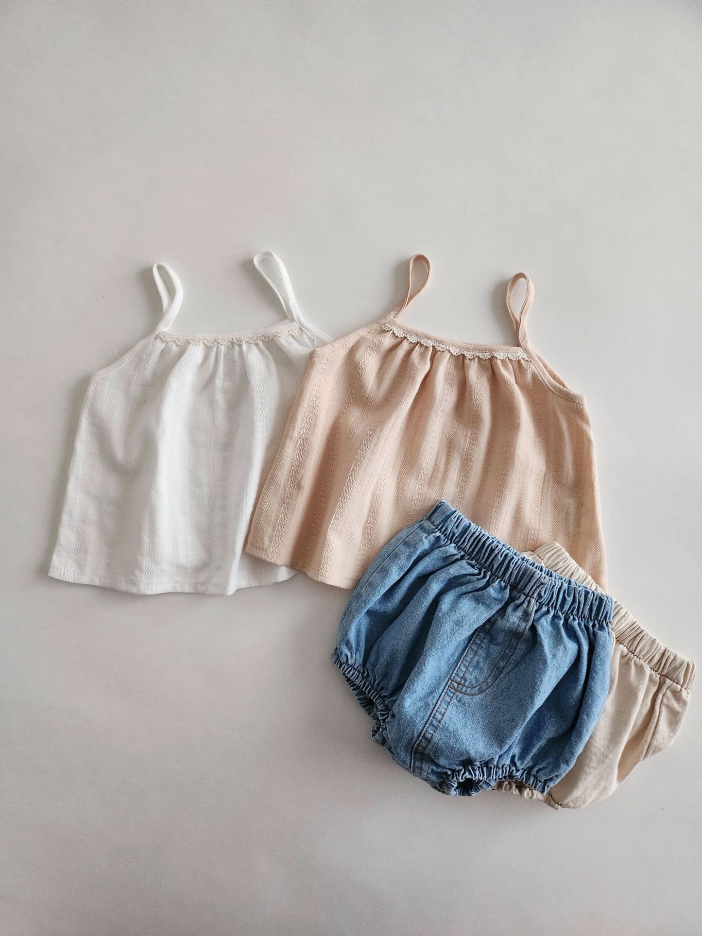 Baby Lace Detail Cami Top (6 - 18m) - 2 Colors kids outfit