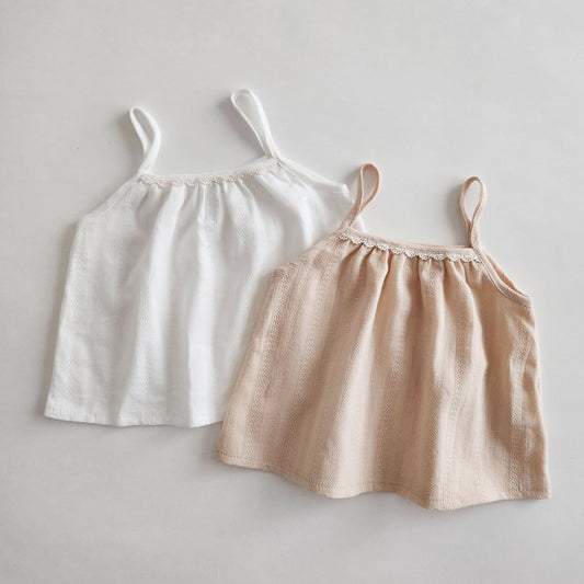Baby Lace Detail Cami Top (6 - 18m) - 2 Colors kids outfit