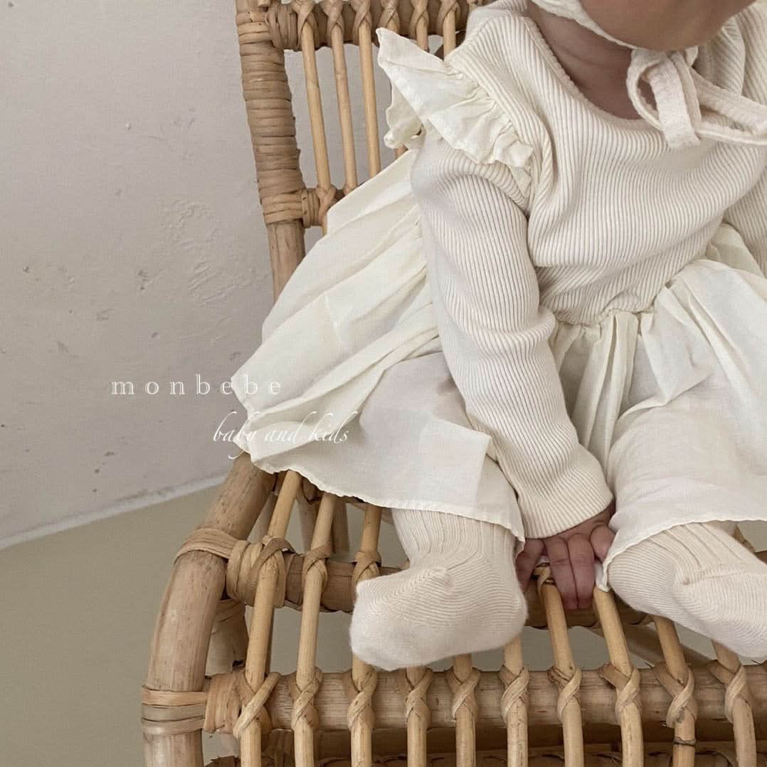 Baby Lace Shoulder Ruffle Tutu Romper (3 - 24m) - 3 Colors kids outfit