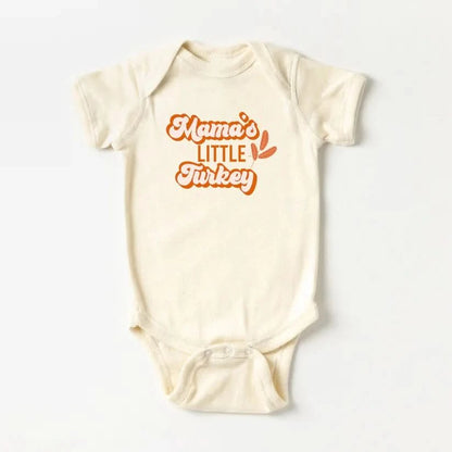 Baby Mama's Little Turkey Romper (3 - 24m) - Cream kids outfit