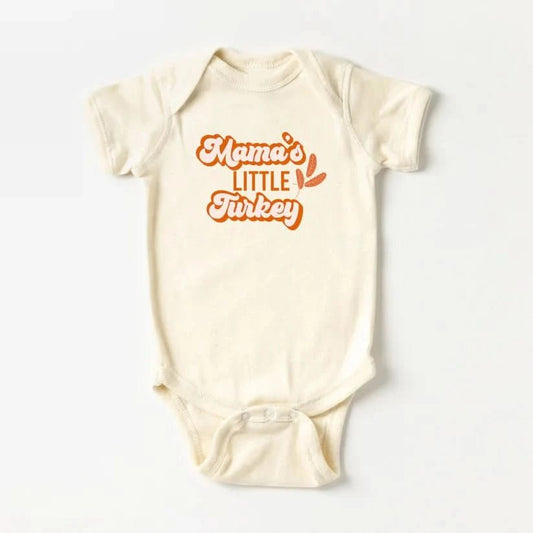 Baby Mama's Little Turkey Romper (3 - 24m) - Cream kids outfit