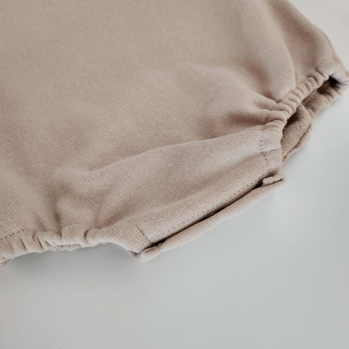 Baby Mini Sweatshirt Romper (0 - 18m) - Beige kids outfit