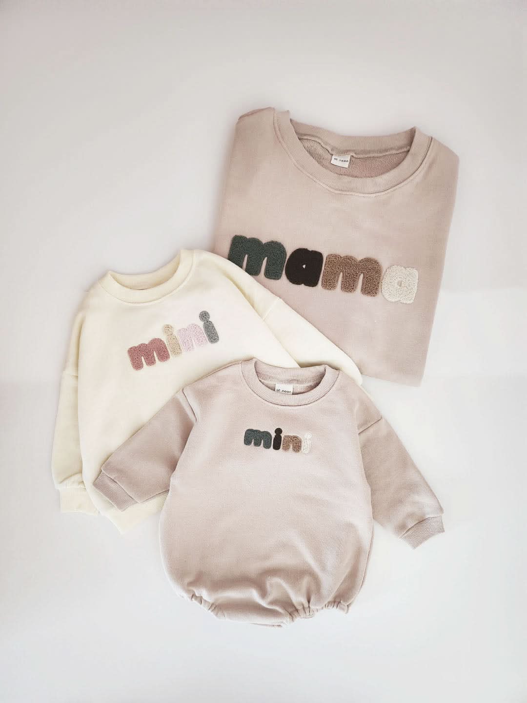 Baby Mini Sweatshirt Romper (0 - 18m) - Ivory kids outfit