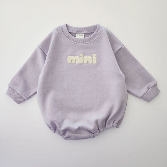 Baby Mini Sweatshirt Romper II (0 - 24m) - Sweet Lavender kids outfit