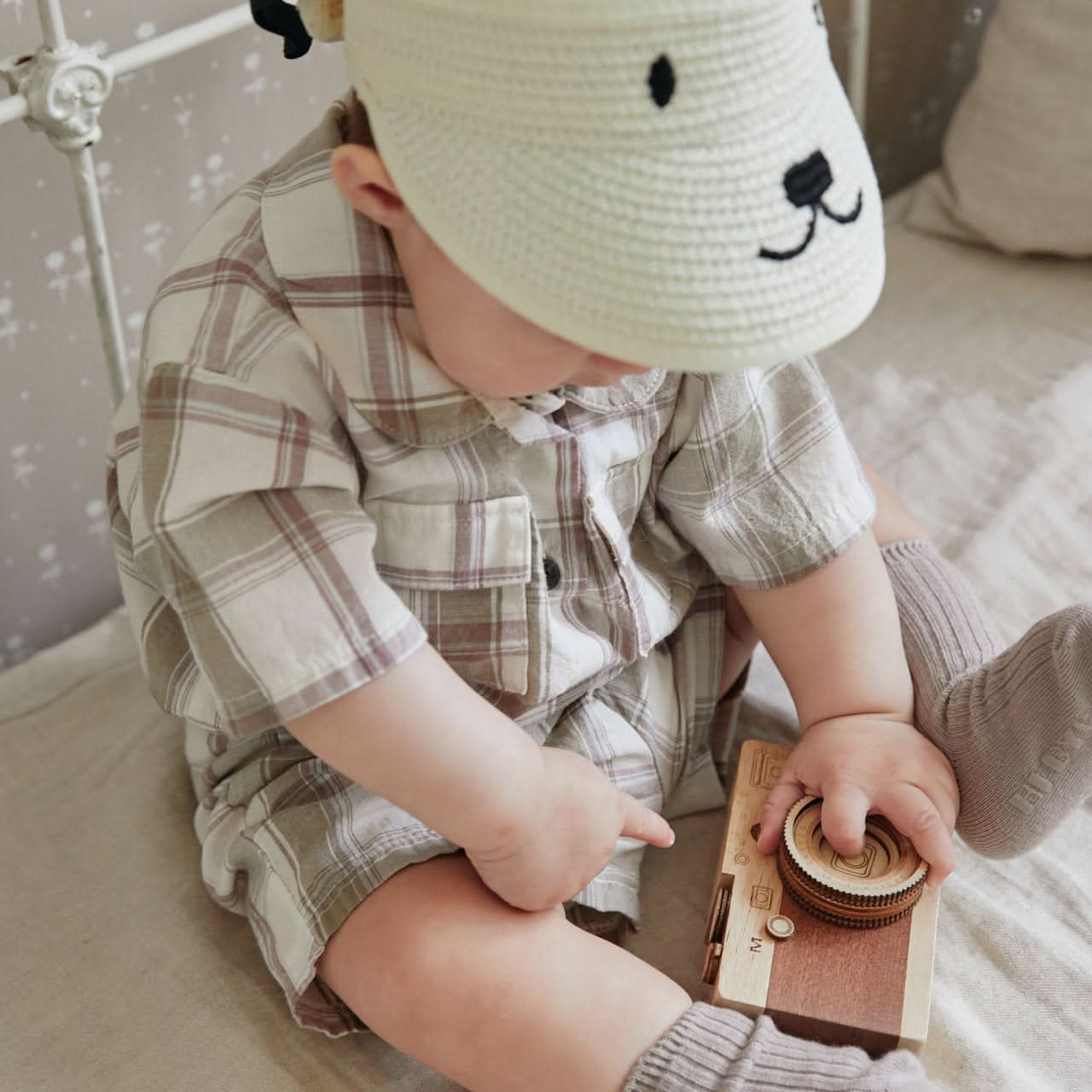 Baby Pocket Shirt and Shorts Set (3 - 15m) - 2 Colors kids outfit
