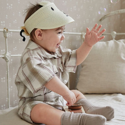 Baby Pocket Shirt and Shorts Set (3 - 15m) - 2 Colors kids outfit