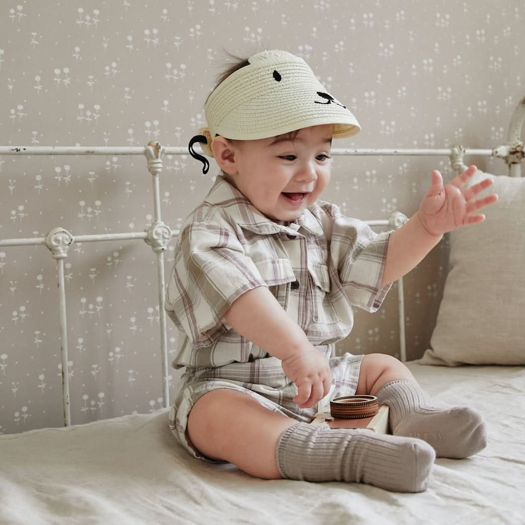 Baby Pocket Shirt and Shorts Set (3 - 15m) - 2 Colors kids outfit