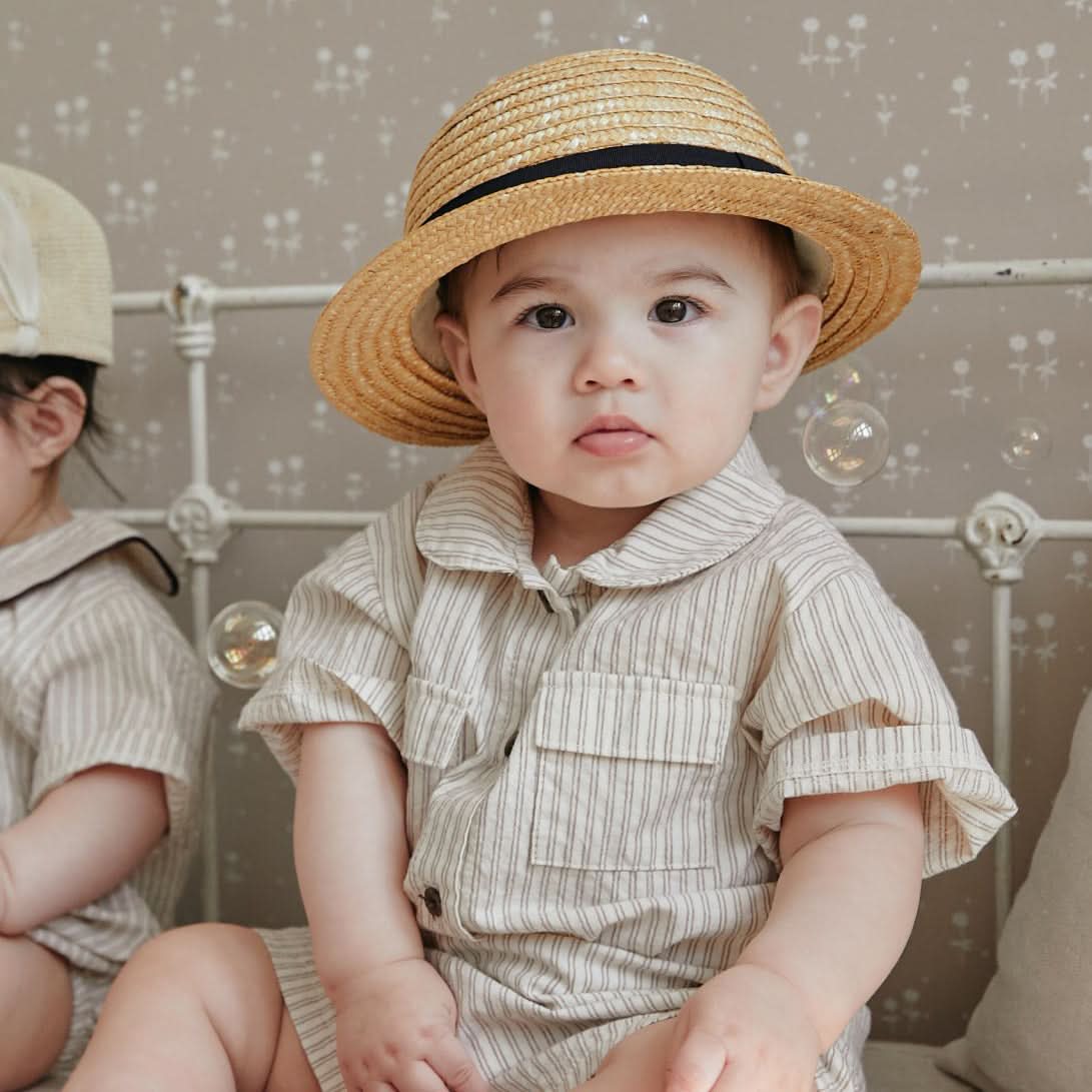 Baby Pocket Shirt and Shorts Set (3 - 15m) - 2 Colors kids outfit