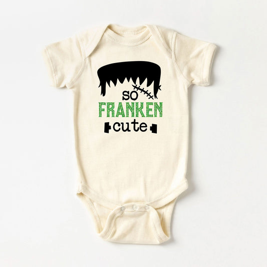 Baby So Franken Cute Romper (3 - 24m) - Cream kids outfit