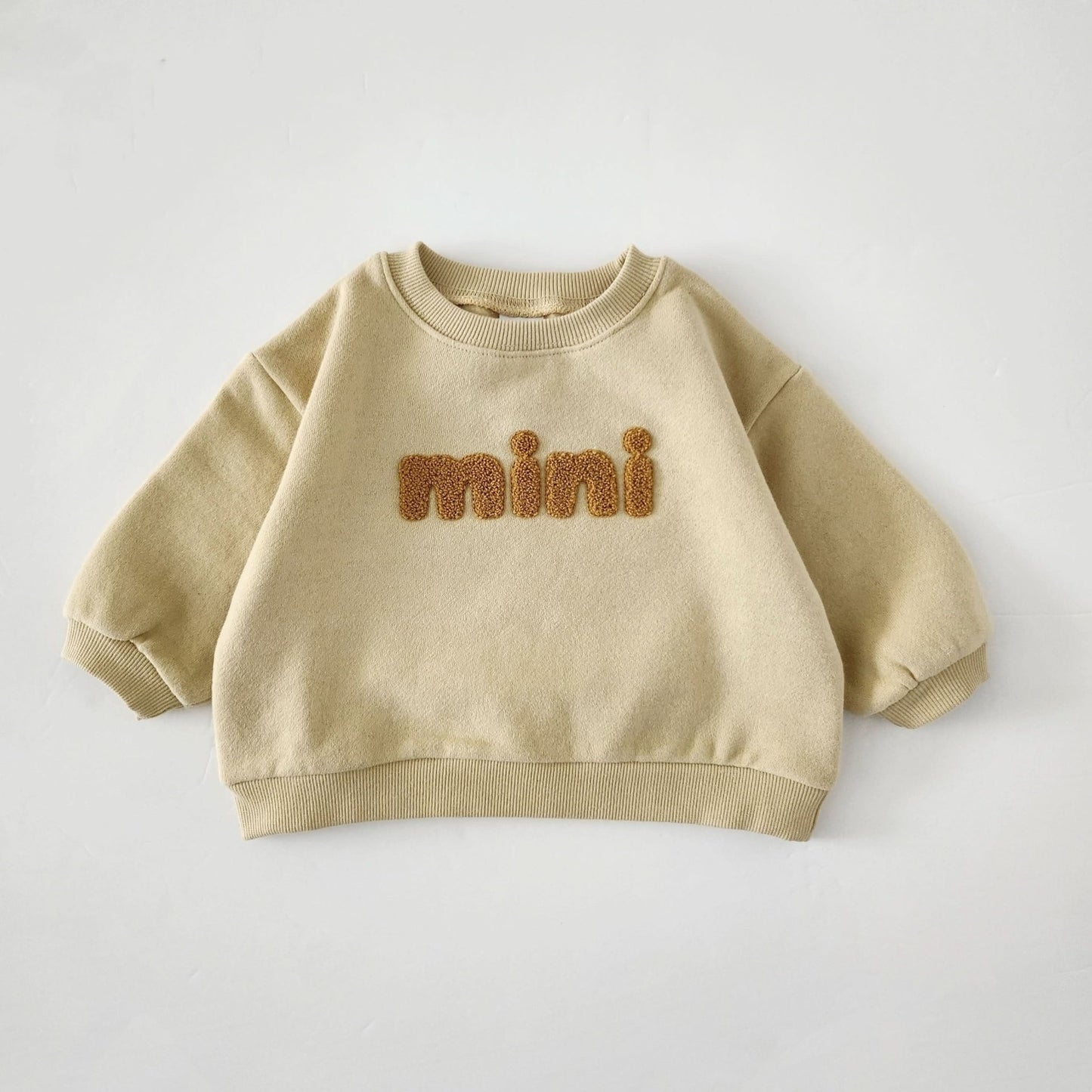 Baby Toddler Brushed Cotton Mini Sweatshirt (6m - 5y) - Mustard kids outfit