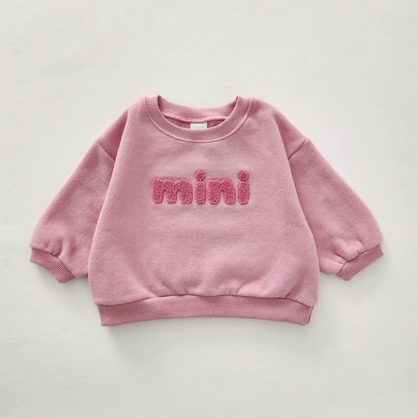 Baby Toddler Brushed Cotton Mini Sweatshirt (6m - 5y) - Pink kids outfit