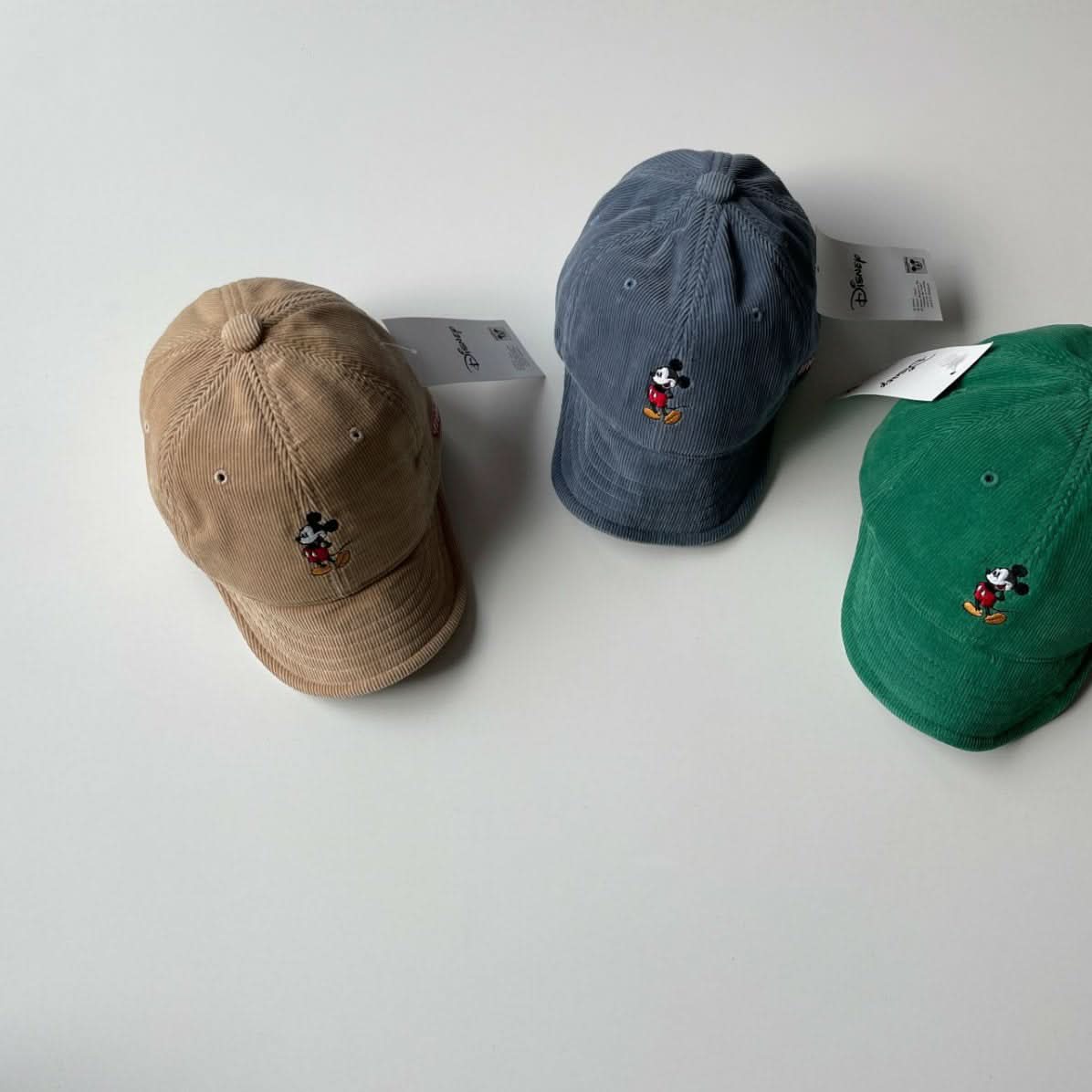 Baby Toddler Corduroy Mickey Mouse Soft Brim Cap (0 - 3y) - 5 Colors kids outfit
