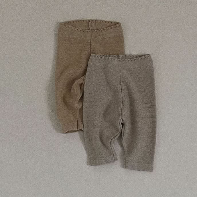 Baby Toddler Knit Pocket Pants (3 - 36m) - 2 Colors kids outfit