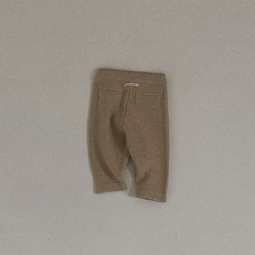 Baby Toddler Knit Pocket Pants (3 - 36m) - 2 Colors kids outfit