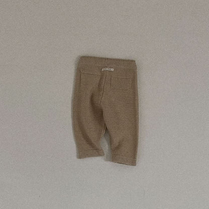 Baby Toddler Knit Pocket Pants (3 - 36m) - 2 Colors kids outfit