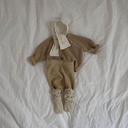 Baby Toddler Knit Pocket Pants (3 - 36m) - 2 Colors kids outfit