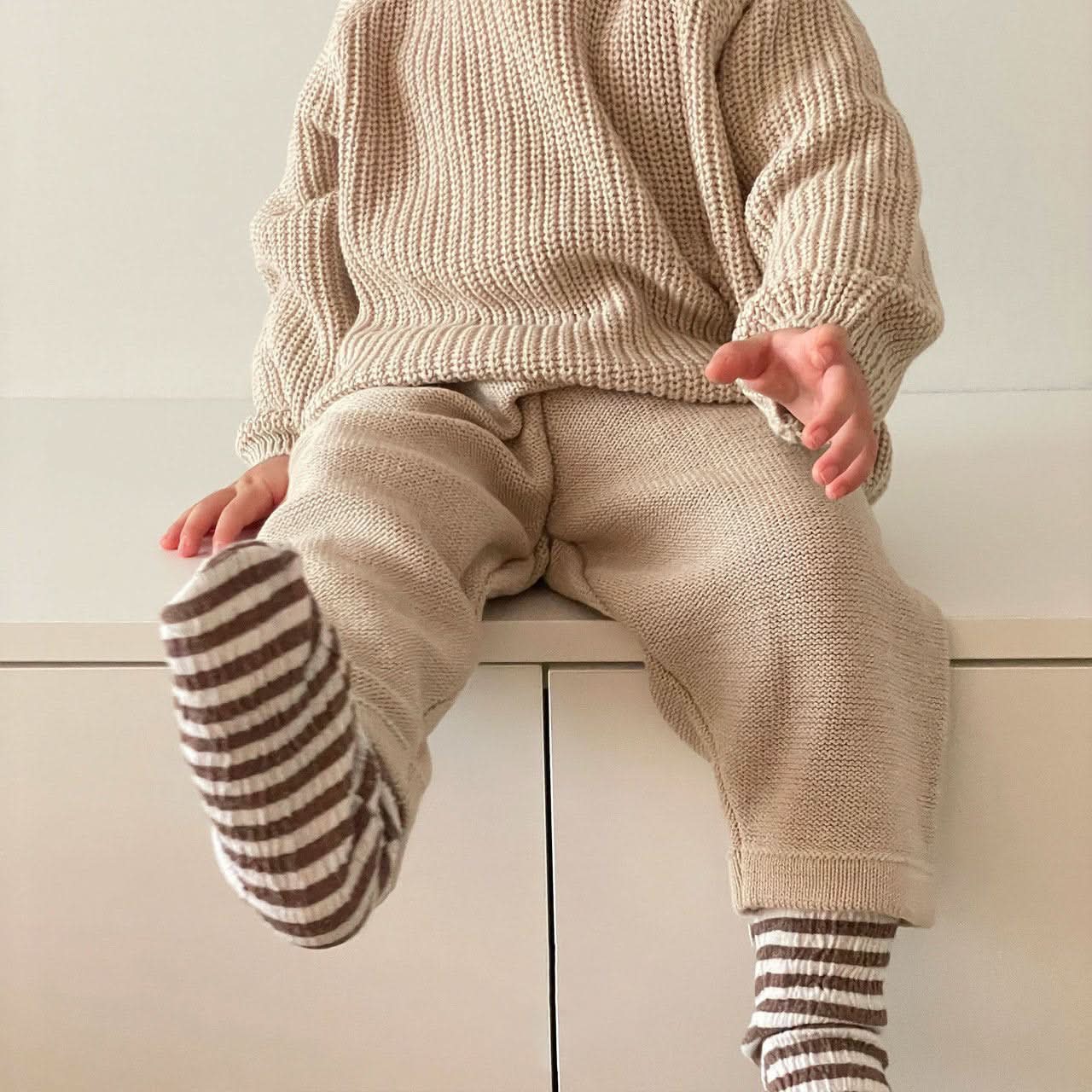 Baby Toddler Knit Pocket Pants (3 - 36m) - 2 Colors kids outfit
