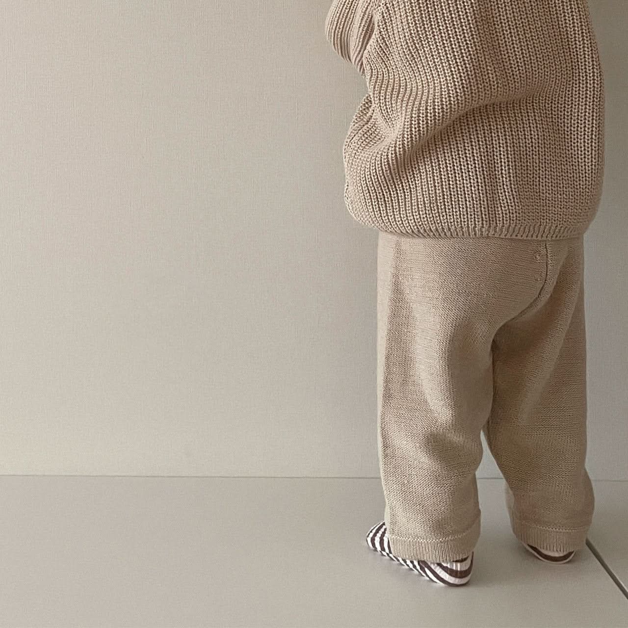 Baby Toddler Knit Pocket Pants (3 - 36m) - 2 Colors kids outfit