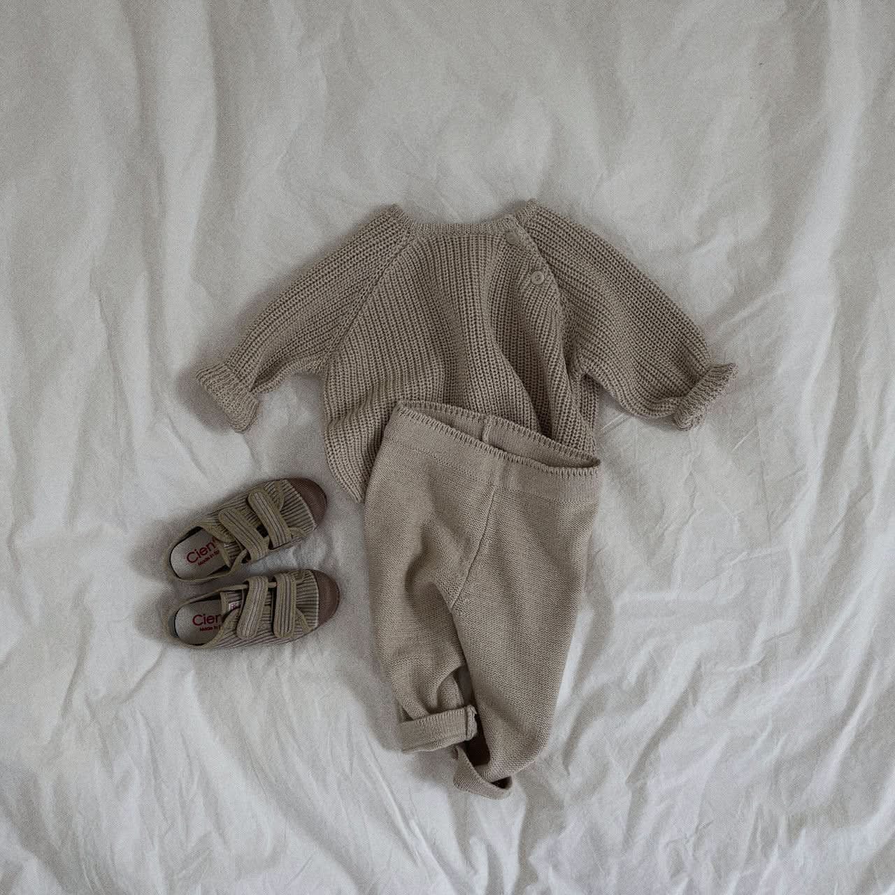 Baby Toddler Knit Pocket Pants (3 - 36m) - 2 Colors kids outfit