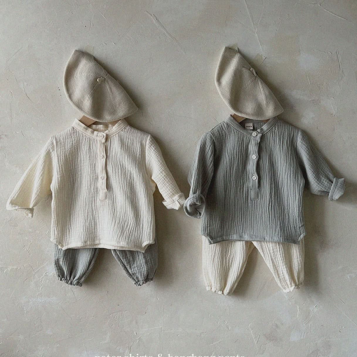 Baby Toddler Long Sleeve Gauze Cotton Top (0 - 5y) - 3 Colors kids outfit