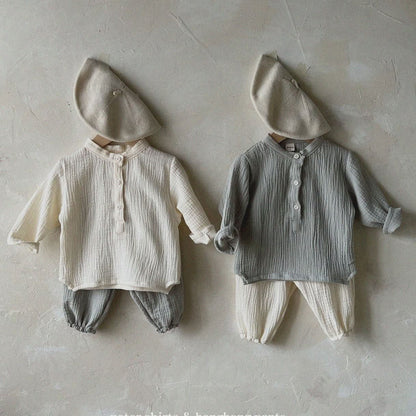 Baby Toddler Long Sleeve Gauze Cotton Top (0 - 5y) - 3 Colors kids outfit