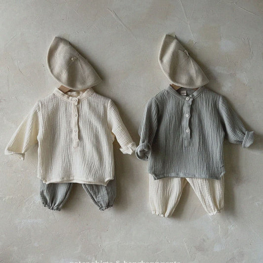 Baby Toddler Long Sleeve Gauze Cotton Top (0 - 5y) - 3 Colors kids outfit