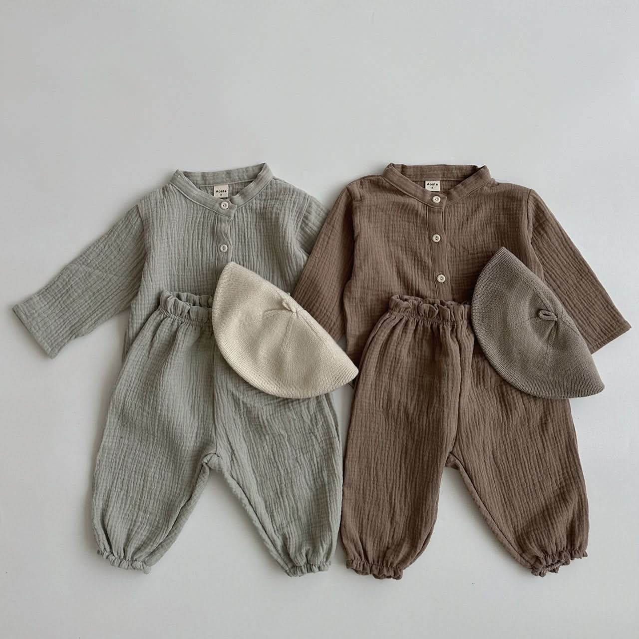 Baby Toddler Long Sleeve Gauze Cotton Top (0 - 5y) - 3 Colors kids outfit