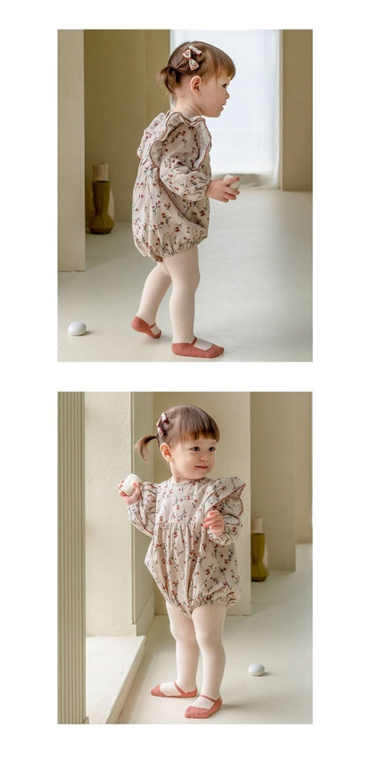 Baby Toddler Mary Jane Tights (0 - 4T) - Pink Beige kids outfit