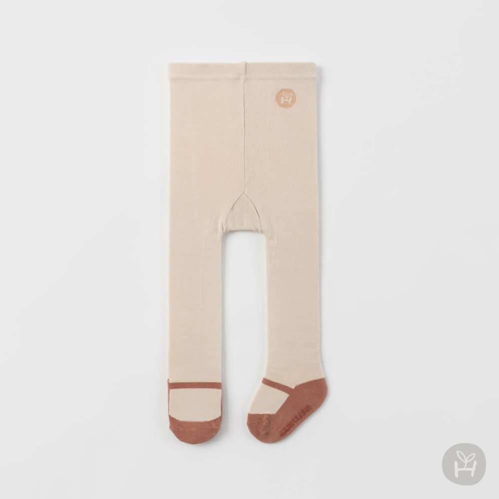 Baby Toddler Mary Jane Tights (0 - 4T) - Pink Beige kids outfit