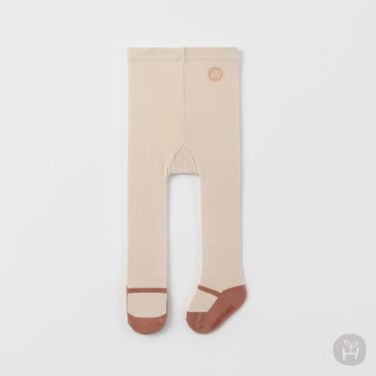 Baby Toddler Mary Jane Tights (0 - 4T) - Pink Beige kids outfit