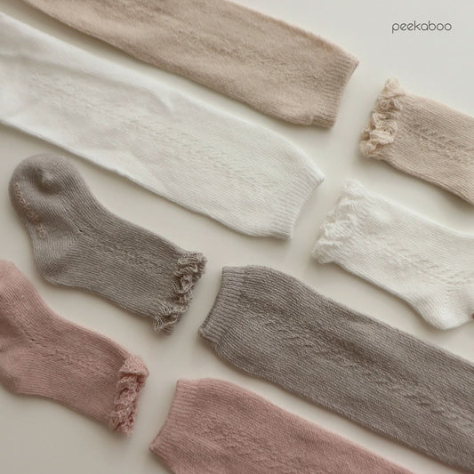 Baby Toddler Pointelle Leggings & Socks Set (0 - 36m) - 4 Colors kids outfit