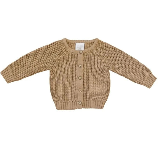 Cotton Knit Cardigan (12 - 18m) - Toffee kids outfit