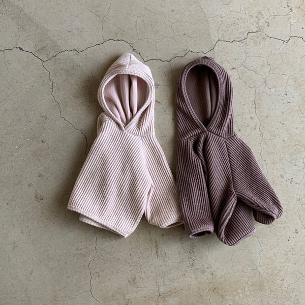 Baby BH Ribbed-Knit Hoodie (3-18m) - 2 Colors