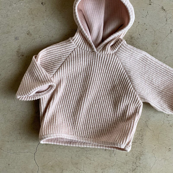 Baby BH Ribbed-Knit Hoodie (3-18m) - 2 Colors