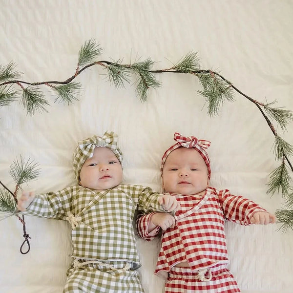 Baby Toddler Pines Head Wrap - Olive