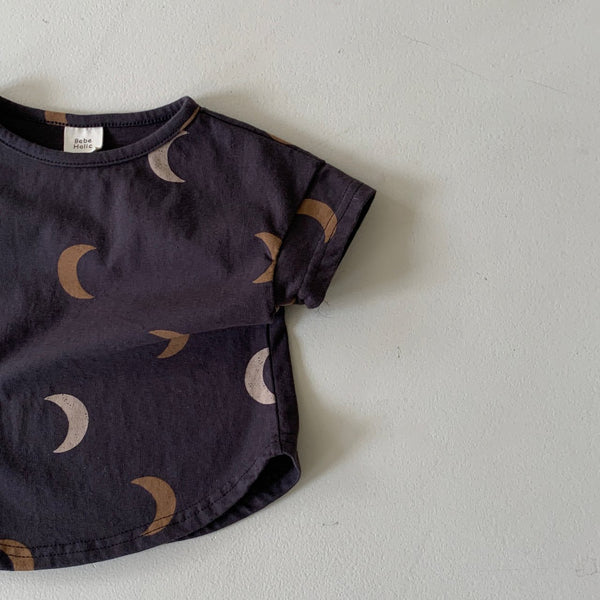 Baby BH Moon Print T-Shirt (3-18m) - 3 Colors