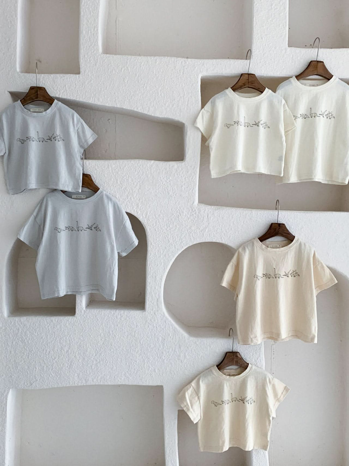 Baby/Toddler Origami Dino Tee (3m-5y) - 3 Colors - AT NOON STORE