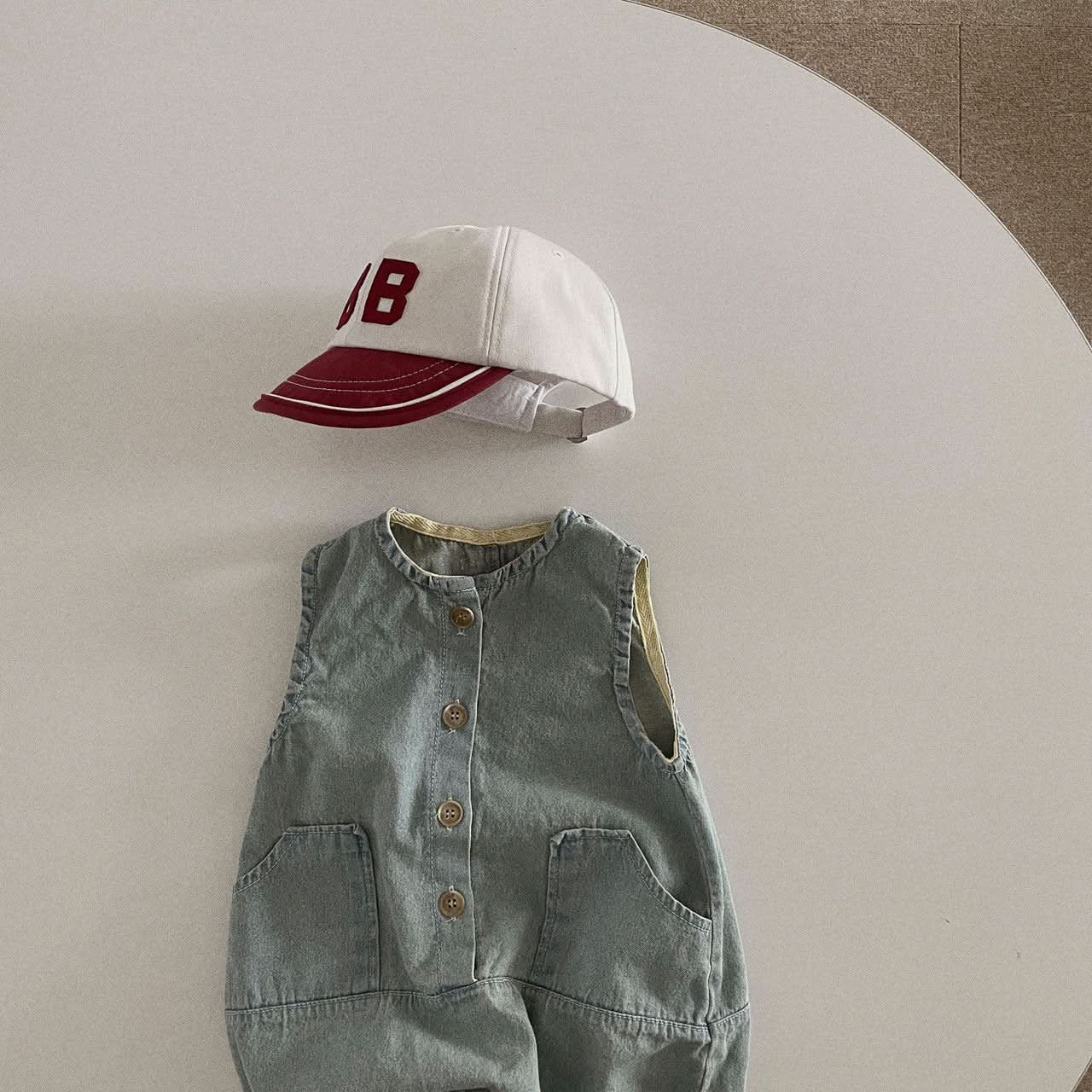 Baby Toddler Denim Jumpsuit (3-36m) - Light Blue - AT NOON STORE