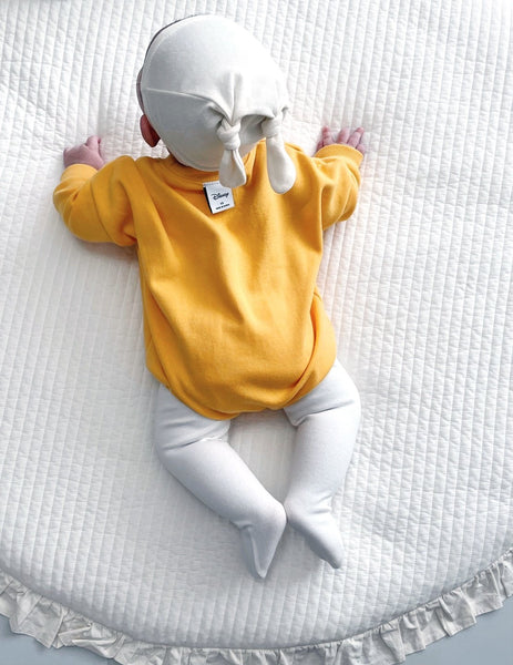 Baby Pooh Sweatshirt Romper and Footed Leggings Set (3-12m) - Yellow
