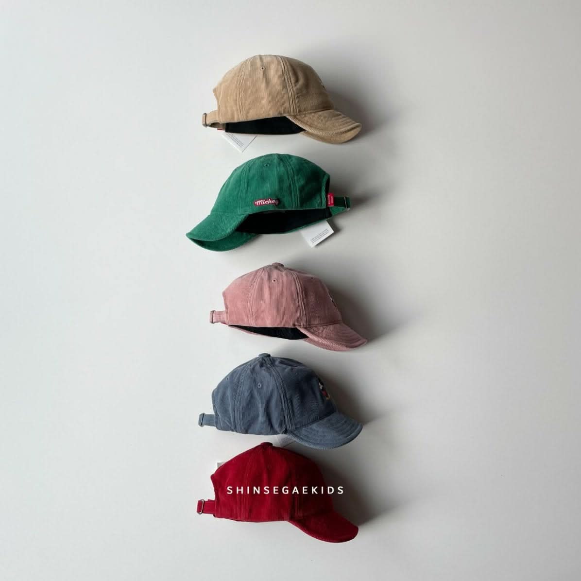 Baby Toddler Mickey Mouse Corduroy Soft Brim Cap (1-4y) - 5 Colors - AT NOON STORE