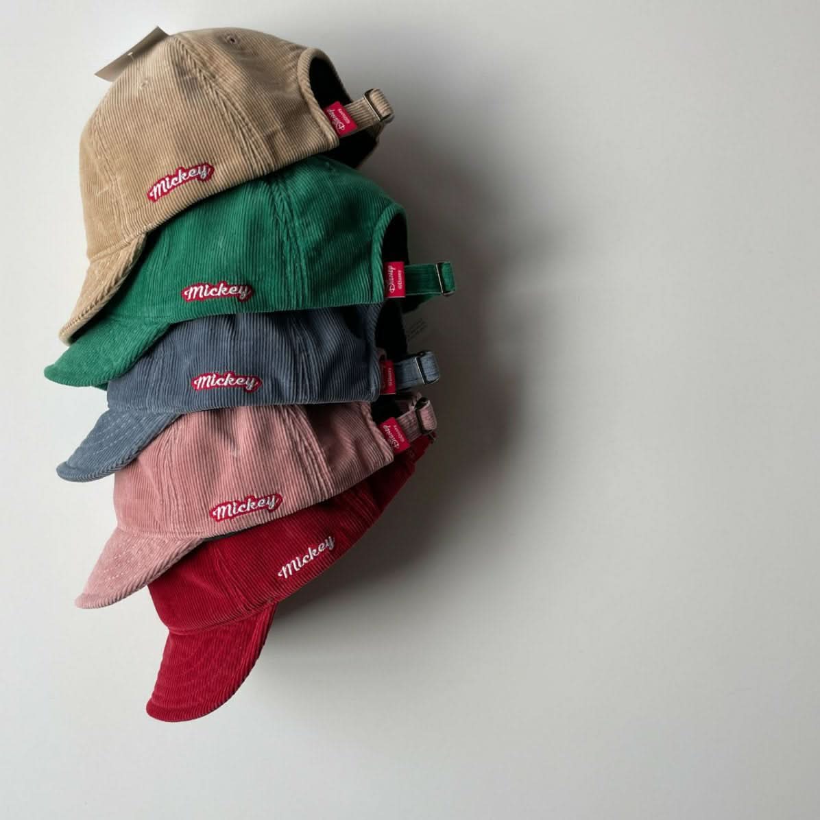 Baby Toddler Mickey Mouse Corduroy Soft Brim Cap (1-4y) - 5 Colors - AT NOON STORE