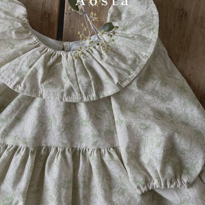 Girls Aosta Ruffle Collar Blouse (3m-5y) - 3 Colors - AT NOON STORE