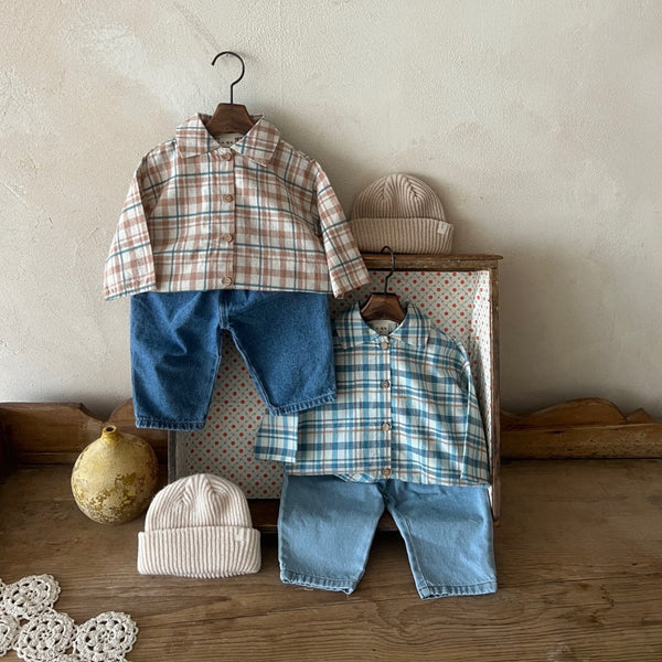 Toddler Lala Spring Flannel Shirt (1-5y) - 2 Colors - AT NOON STORE