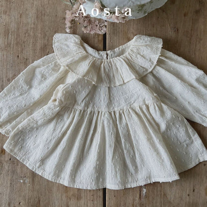 Girls Aosta Ruffle Collar Blouse (3m-5y) - 3 Colors - AT NOON STORE