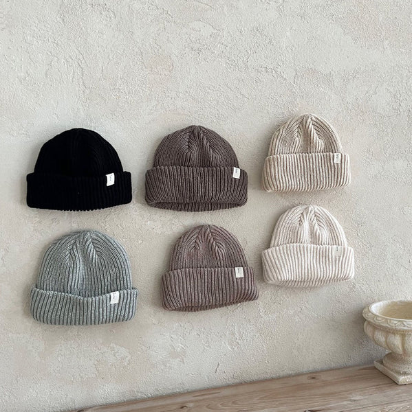Baby Ribbed Knit Beanie (0-5y) - 6 Colors - AT NOON STORE