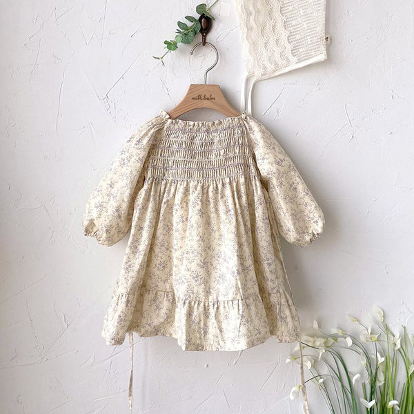 Toddler Milk Smocked Bodice Dress (3m-1y) - Floral