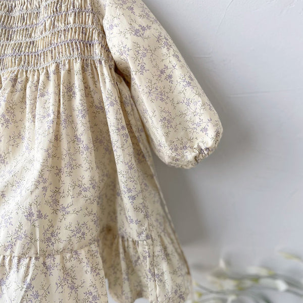 Toddler Milk Smocked Bodice Dress (3m-1y) - Floral