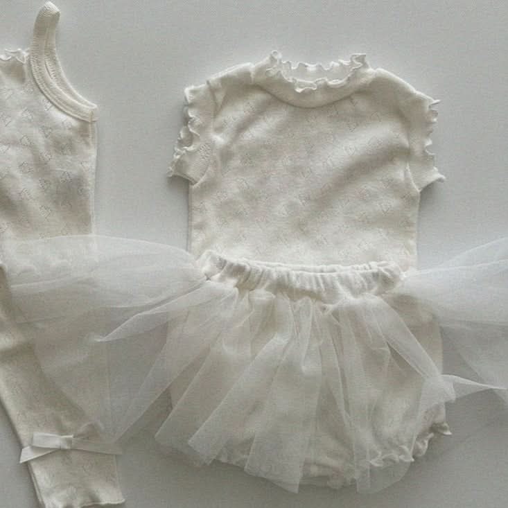 Toddler Camellia Tulle Tutu Bloomer Skirt (0-5y) - 3 Colors