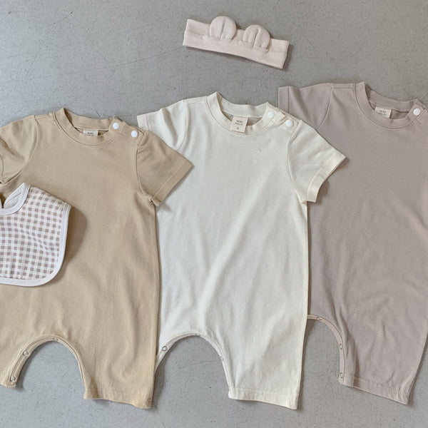 Baby BH Short Sleeve Jumpsuit (3-18m) - 3 Colors - AT NOON STORE